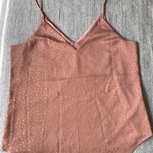 Express Rose and Gold sleeveless top